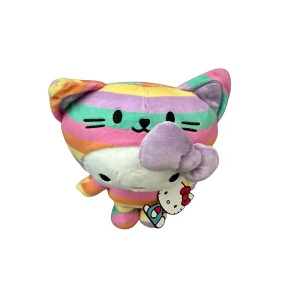 Sanrio Hello Kitty Rainbow Kitty Outfit Plush Stuffed Animal, 10.5 Inches. New! - Picture 2 of 6